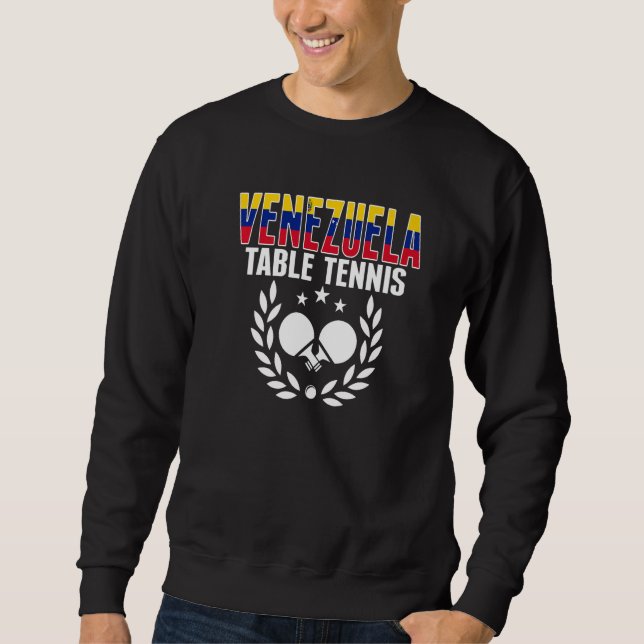 Moletom Mesa de Tênis da Venezuela  Apoio ao Ping Pong Ven (Frente)