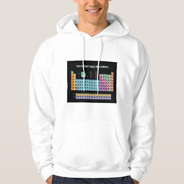 Moletom Mesa periódica dos elementos travesseiro decorativ (Frente)