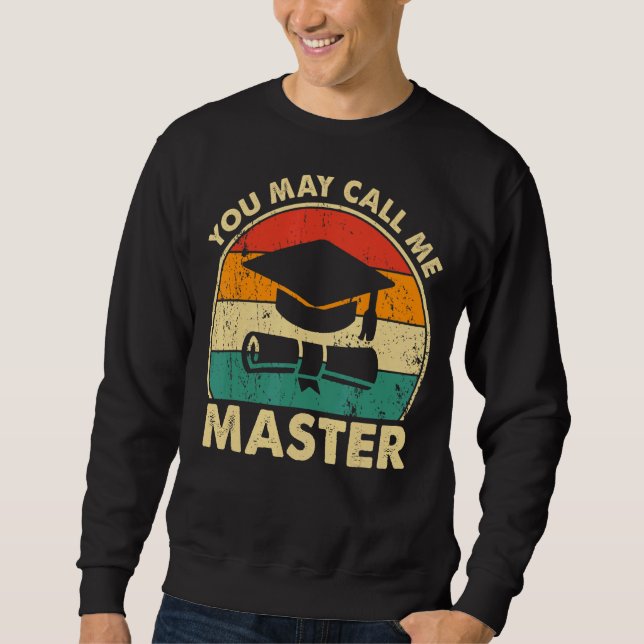 Moletom Mestrados Para Designs De Grau Para Homens Mulhere (Frente)