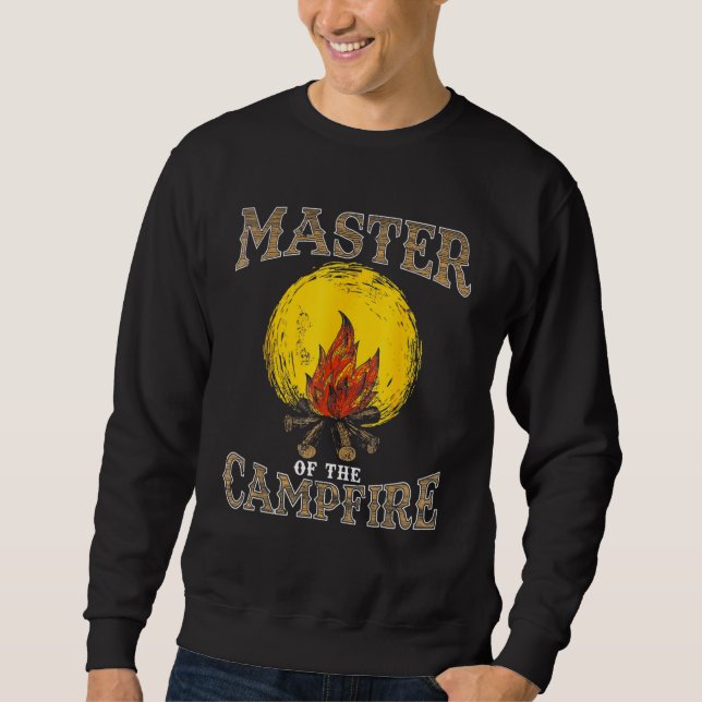 Moletom Mestre Do Pai De Tiros De Campfire (Frente)