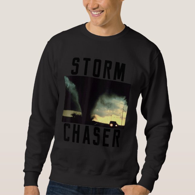 Moletom Meteorologista de Imagens Meteorológicas de Tornad (Frente)
