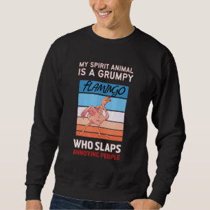 Moletom Meu Animal Espírito É Grumpy Flamingo Flamingo Fla