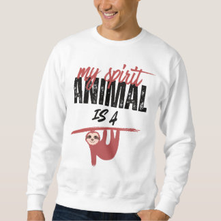 Moletom Meu animal espiritual é uma preguiça _ ditos engra