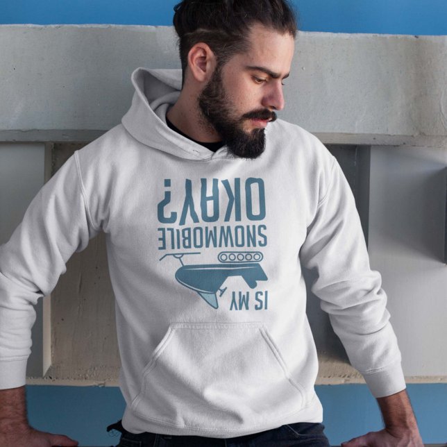 Moletom Meu celular de neve está bem? (snowmobile hoodie)