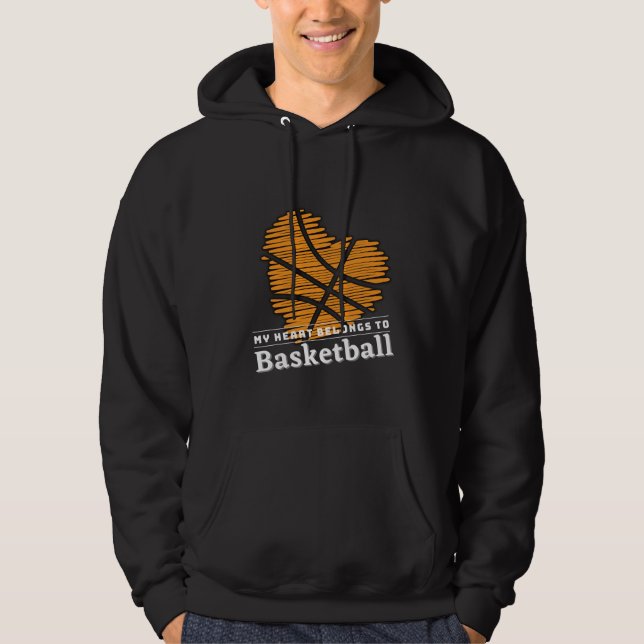 Moletom Meu coração pertence a BASKETBALL (Frente)