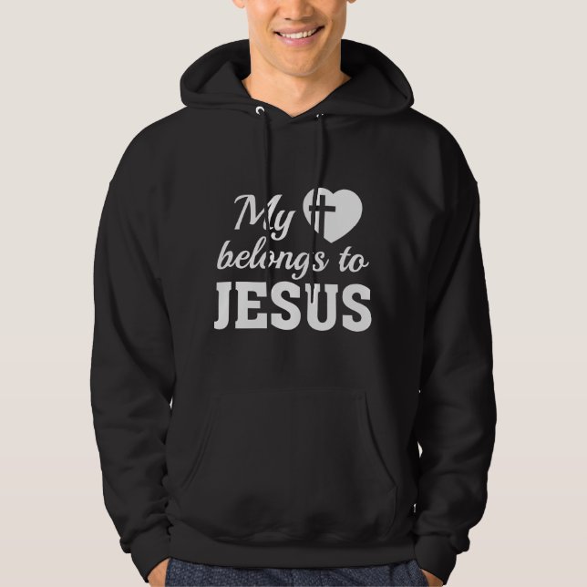 Moletom Meu Coração Pertence A Jesus (Frente)