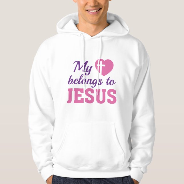 Moletom Meu Coração Pertence a Jesus (Frente)