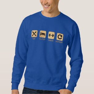Moletom Meu Estilo de Vida Comeu Sleep Train Repete Sweats