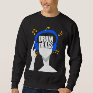 Moletom Meu fone de ouvido toca apenas Drum and Bass ou DR