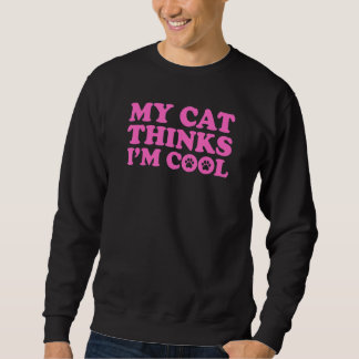 Moletom Meu gato acha que eu sou fixe 6