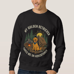 Moletom Meu Golden Retriever Me Leva Em Aventuras de Acamp