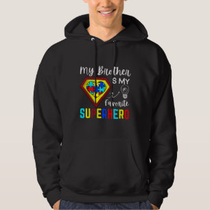 Moletom Meu Irmão É Meu Super Herói Favorito Autismo Aware