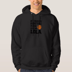 Moletom Meu jogador de basquete favorito me chama de Lola