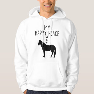 Moletom Meu Lugar Feliz O Sobrenome De Cavalo Presente O C