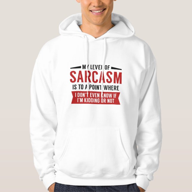 Moletom Meu Nível De Sarcasmo (Frente)