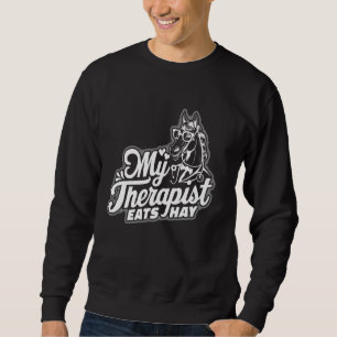 Moletom Meu Terapista Come Hay, Cavalo Ridier Equestrian L