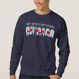 Moletom Meu tipo da skyline da bandeira de Chicago da