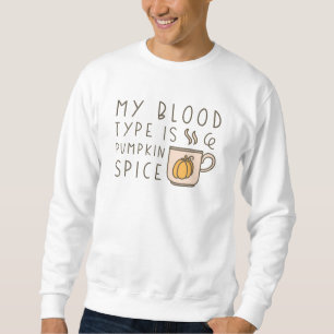 Moletom Meu Tipo De Sangue É Pumpkin Spice