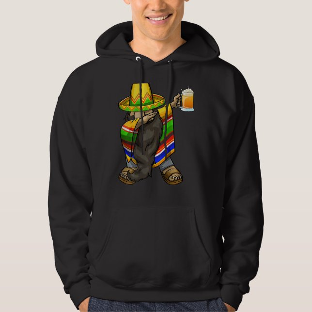 Moletom Mexicano Dabbing Gnome Cinco De Mayo Poncho Sombre (Frente)