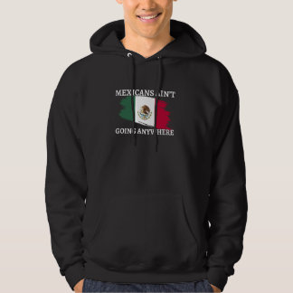 Moletom Mexicanos não vão a lugar nenhum Engraçado Bandeir