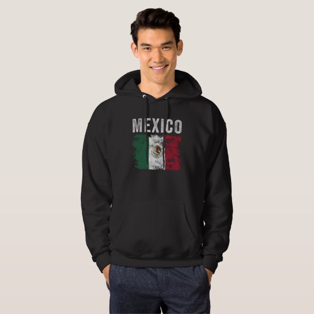 Moletom Mexico Flag Distressed - Mexican Flag (Frente Completa)