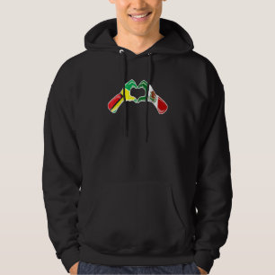 Moletom México, Guiana, Bandeira do Coração Mexicano na Gu