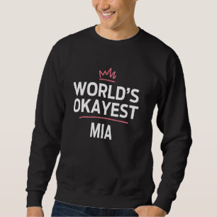 Moletom MIA Personalizado Engraçado Mais ou Menos do Mundo