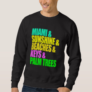 Moletom Miami Flórida Praga Palm Trees Sunshine Vacine