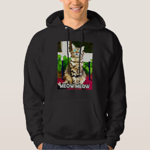 Moletom Miau Miau Gato Fofo Gatinho Gatito Em Estilo De Ga