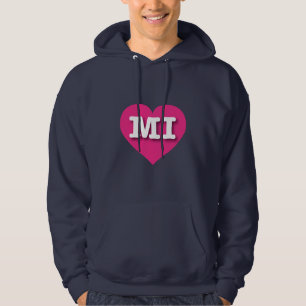 Moletom MIchigan Hot Pink Heart - Eu amo MI
