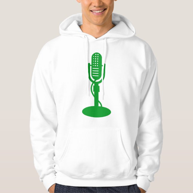 Moletom Microfone - Verde Grama (Frente)