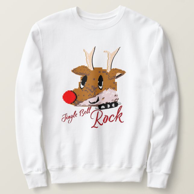 Moletom Mikitiez jinglebellrock punk gothmas rena  (Frente do Design)