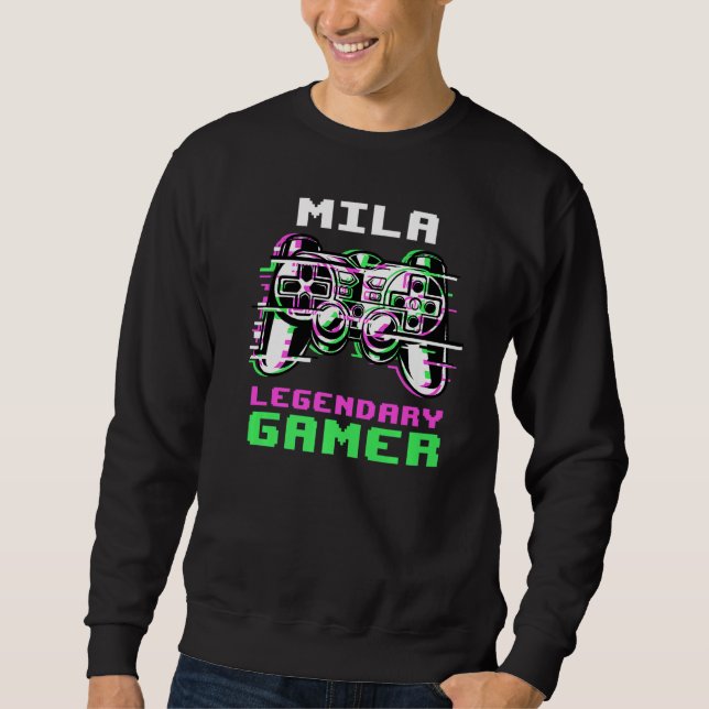 Moletom Mila Legendary Gamer Personalizada (Frente)