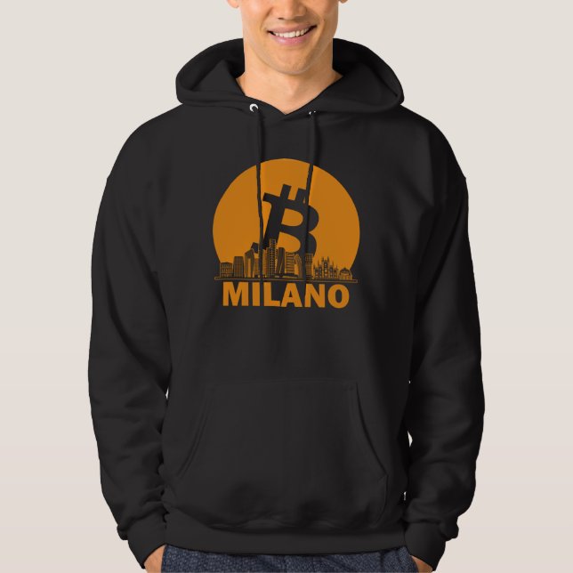 Moletom Milan Bitcoin Maximalist  Bitcoin Milan Skyline (Frente)