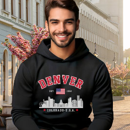 Moletom Mile High City Skyline Illustration