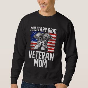 Moletom Militar Brat Veteran Mãe Veterano