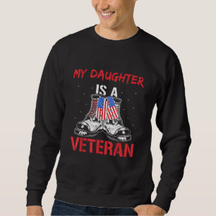 Moletom Minha Filha É Veterana Militar Americana