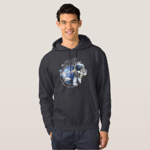 Moletom Minha jornada de caminhada espacial (Modo escuro) 