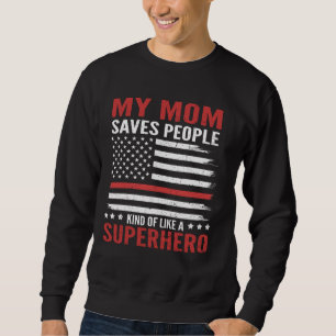 Moletom Minha mãe é super-herói e orgulhosa bandeira de bo