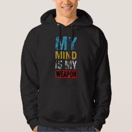 Moletom Minha Mente É Minha Arma Citação Motivacional