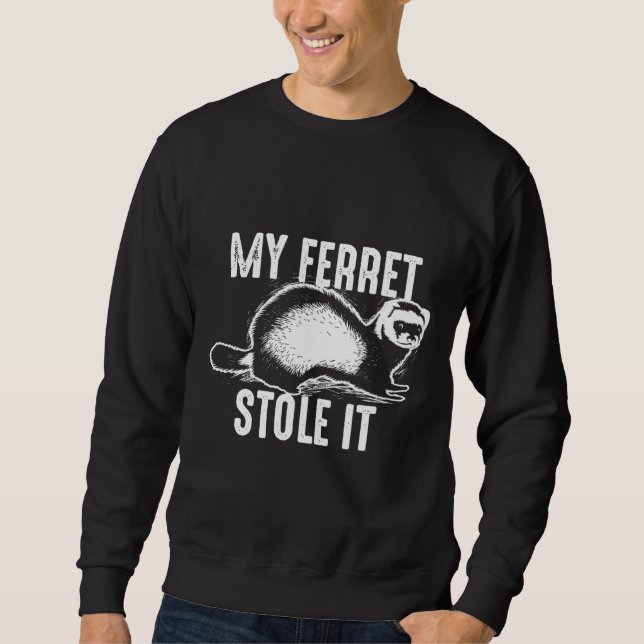Moletom Minha Roupa De Ferret Eu Cortei Polecat (Frente)
