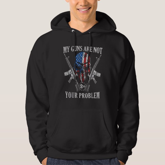Moletom Minhas Armas Não São Seu Problema Com O Sinalizado (Frente)