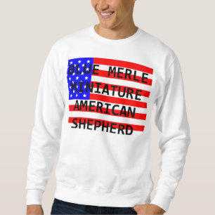 Moletom mini nome australiano no merle do azul da bandeira