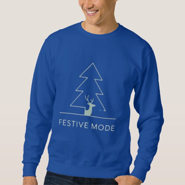 Moletom Minimal Christmas Tree & Winter Holiday (Frente)