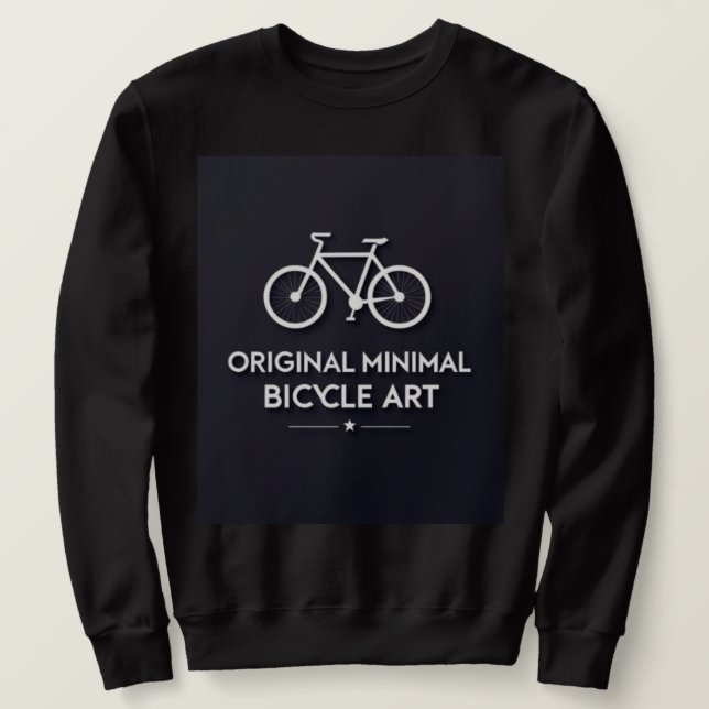 Moletom Minimalist Bicycle Art (Frente do Design)