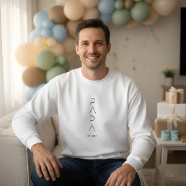 Moletom Minimalist Dad to Be Shirt, Simple Fatherhood 