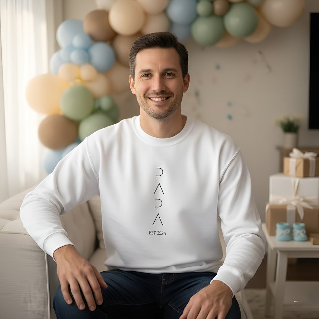 Moletom Minimalist Dad to Be Shirt, Simple Fatherhood  (Criador carregado)