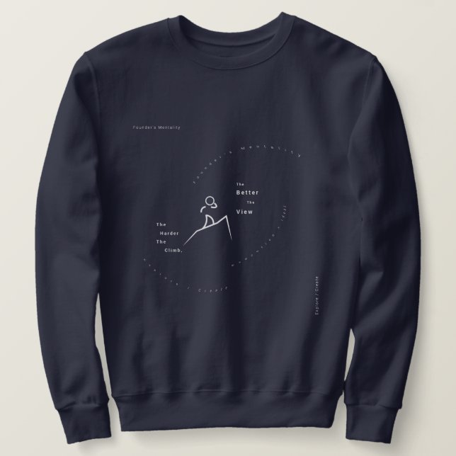 Moletom Minimalist Entrepreneur Sweatshirt Gear (Frente do Design)