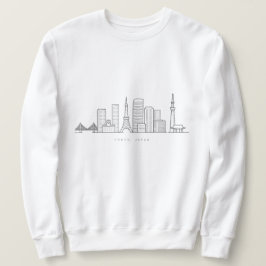 Moletom Minimalist Tokyo Skyline Illustration