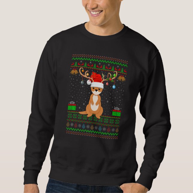 Moletom Mink Santa Hat Correspondendo ao Natal (Frente)